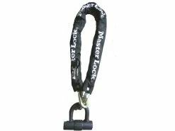 Master Lock 8234 Chaîne 90cm X 10mm + Serrure Mini U Avec Clé