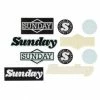 Marque Autocollants Sunday Pack Assorted (X10 Pcs)