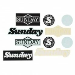 Marque Autocollants Sunday Pack Assorted (X10 Pcs)