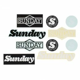 Marque Autocollants Sunday Pack Assorted (X10 Pcs) 1 Marque Autocollants Sunday Pack Assorted (X10 Pcs)