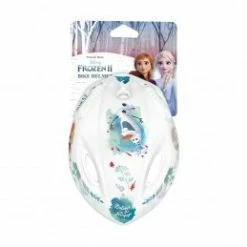 Marque Casque De Vélo Disney® V2 - La Reine Des Neiges -Vélos Vtt Soldes casque velo enfant disney v2 frozen blanc avec molette reglage taille 52 56 vendu sur carte 2