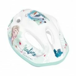 Marque Casque De Vélo Disney® V2 - La Reine Des Neiges -Vélos Vtt Soldes casque velo enfant disney v2 frozen blanc avec molette reglage taille 52 56 vendu sur carte 3