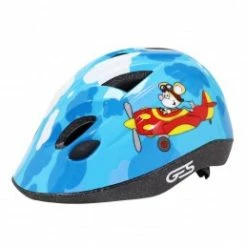 Marque Casque Vélo Enfant Ges® Cheeky Deco Avion - Bleu -Vélos Vtt Soldes casque velo enfant ges cheeky deco avion bleu taille 47 53 systeme turnlock vendu sous cavalier 2