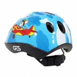 Marque Casque Vélo Enfant Ges® Cheeky Deco Avion - Bleu -Vélos Vtt Soldes casque velo enfant ges cheeky deco avion bleu taille 47 53 systeme turnlock vendu sous cavalier 3