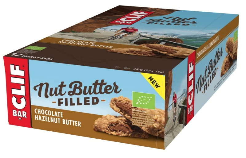 Barre De Chocolat Clif Bio Energetic Remplie De Crème De Noisette 50g 1 Barre De Chocolat Clif Bio Energetic Remplie De Crème De Noisette 50g