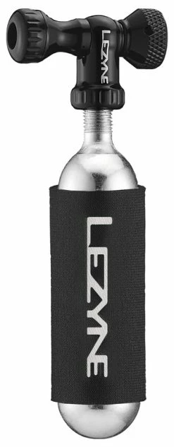 Lezyne Control Drive Co2 (shrader / Presta), Couvercle Néoprène, Cartouche Noire 25g