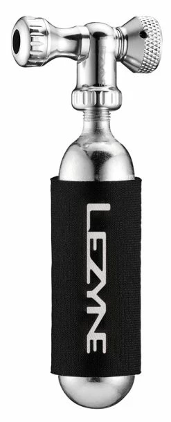 Lezyne Control Drive Co2 (shrader / Presta), Couvercle Néoprène, Cartouche Argent 25g