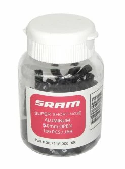 Embouts P. Gaine Dér. Sram 100 Pièces 4 Mm Int, Noir, Super-