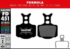 Galfer Bike Standard Plaquettes De Frein Formula R - Mega - The One