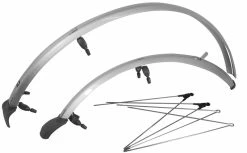 Sks 700c 45mm 39 Jeu De Garde-boue Easy Tube. Argent