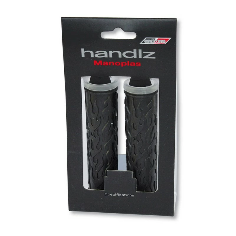 Jeu De Poignees Velo D2 L-125 Mm Noir / Transparent 1 Jeu De Poignees Velo D2 L-125 Mm Noir / Transparent