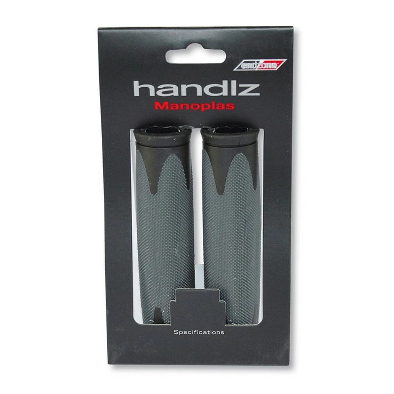 Jeu De Poignees Velo D2 L-130 Mm Noir / Gris 1 Jeu De Poignees Velo D2 L-130 Mm Noir / Gris