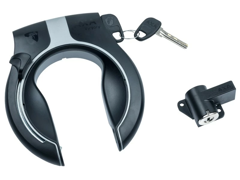 Verrouillage Axa Victory + Steps Rack Battery Core Black 1 Verrouillage Axa Victory + Steps Rack Battery Core Black