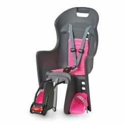 Porte-bébé Polisport Boodie Qst En Cadre Gris Foncé / Rose