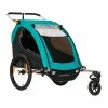 Remorque Garçon Burley Encore X Two Seat Turquoise