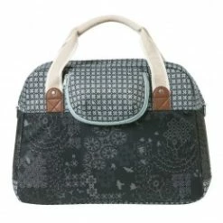 Marque Sacoche De Vélo Basil® Boheme - Gris -Vélos Vtt Soldes sac velo basil boheme 18l noircreme fixation rapide 1 2