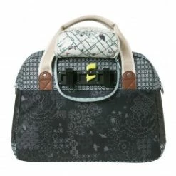 Marque Sacoche De Vélo Basil® Boheme - Gris -Vélos Vtt Soldes sac velo basil boheme 18l noircreme fixation rapide 1 3