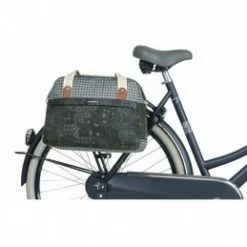 Marque Sacoche De Vélo Basil® Boheme - Gris -Vélos Vtt Soldes sac velo basil boheme 18l noircreme fixation rapide 1 6