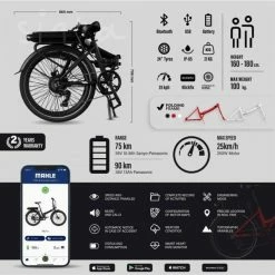 VÉLO DE VILLE PLIANT À ASSISTANCE ÉLECTRIQUE 24" - LEGEND SIENA 13AH NOIR 9 VÉLO DE VILLE PLIANT À ASSISTANCE ÉLECTRIQUE 24" - LEGEND SIENA 13AH NOIR -Vélos Vtt Soldes velo de ville pliant a assistance electrique 24 legend siena 13ah noir 4 600x600 1