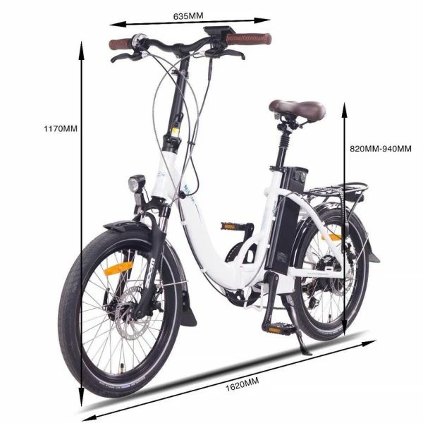 VÉLO ELECTRIQUE PLIANT NCM PARIS BLANC - 20", 250W, BATTERIE 36V 15AH 7 VÉLO ELECTRIQUE PLIANT NCM PARIS BLANC - 20", 250W, BATTERIE 36V 15AH – Image 7