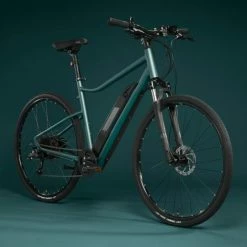 VÉLO TOUT CHEMIN ELECTRIQUE RIVERSIDE 500 E VERT -Vélos Vtt Soldes velo tout chemin electrique riverside 500 e vert 2 600x600 1