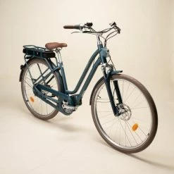 VÉLO VILLE ÉLECTRIQUE CONNECTÉ ELOPS 920 E CONNECT LF BLANC -Vélos Vtt Soldes velo ville electrique connecte elops 920 e connect lf vert fonce 1 600x600 2