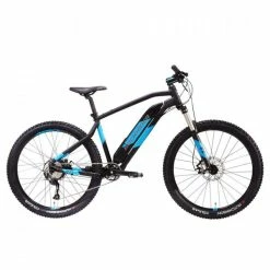 VÉLO VTT ÉLECTRIQUE E-ST 500 V2 NOIR BLEU 27,5"