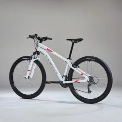 VÉLO VTT ST 100 FEMME BLANC ROSE 27,5" -Vélos Vtt Soldes velo vtt st 100 femme blanc rose 275 2 600x600 1